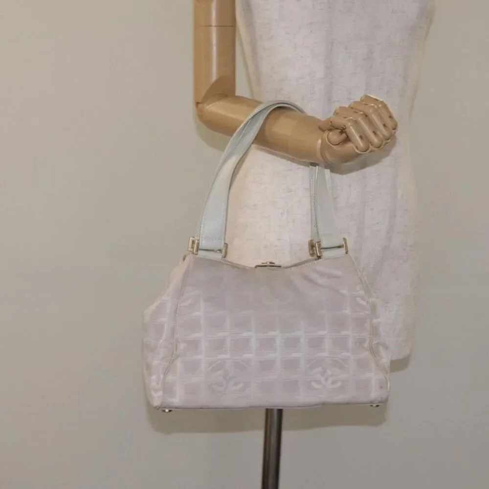 Chanel Travel Line Pink Nylon Handbag (Pre-Owned) - Picture 13 of 16
